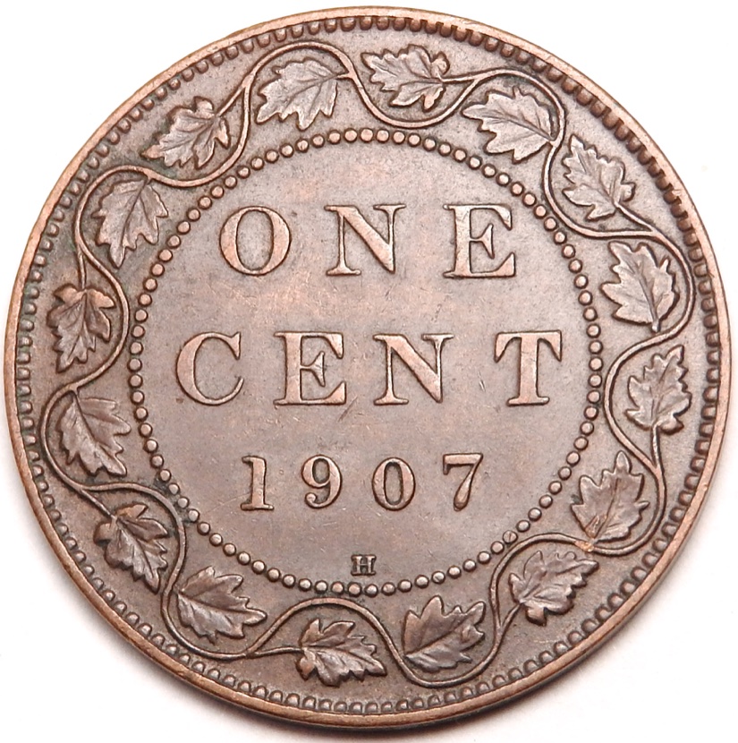 1907-Canada-Large-Cent-With-Die-Cracks